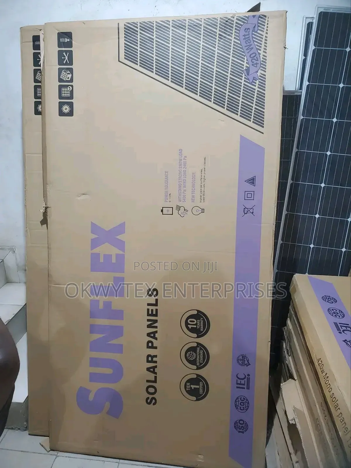 420watts Sunflex Mono Solar Panel