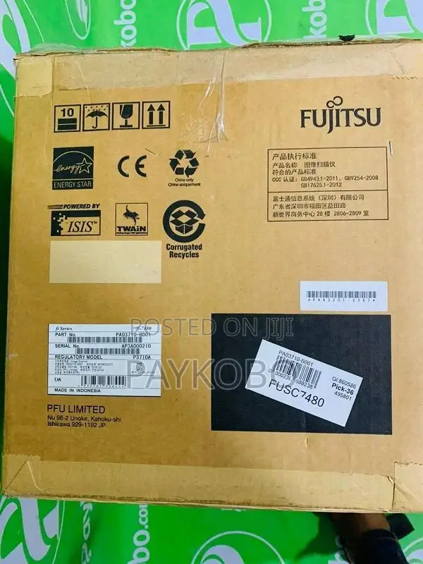 Fujitsu Fi-7480 Adf High-Performance Wide-Format Scanner