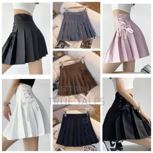 Girl's Short Pleated Skirts With Side Bow Ages 8 to 18 Years