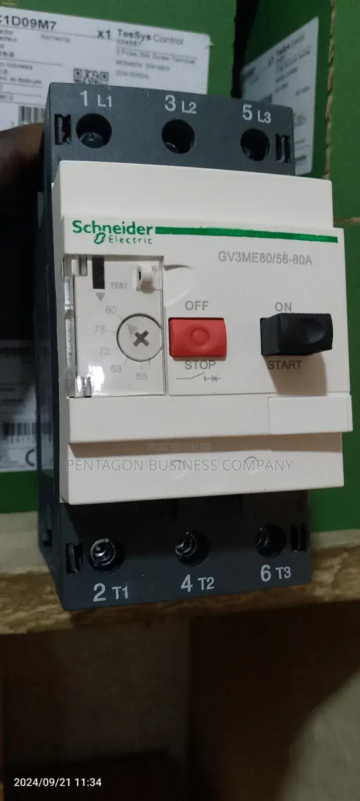 80ahms Gv3 Schneider Manual Starter