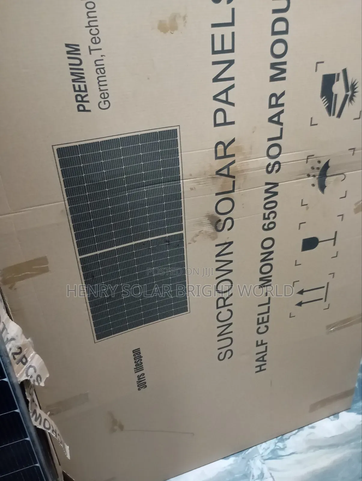 650w Mono Solar Panel Suncrown