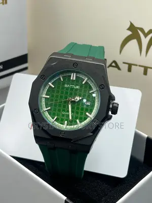 Maturi Quality Luxury Men Rubber Strap Wristwatch