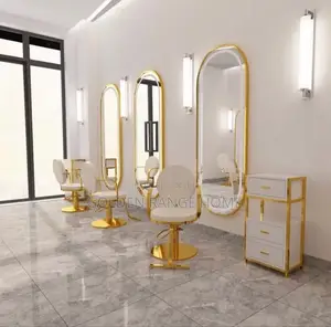 Gold Flame Saloon Mirror