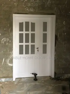 White Wooden With Glass