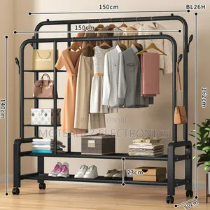 Double Pole 58kg Multipurpose Heavy Steel Pipe Hanger/Rack