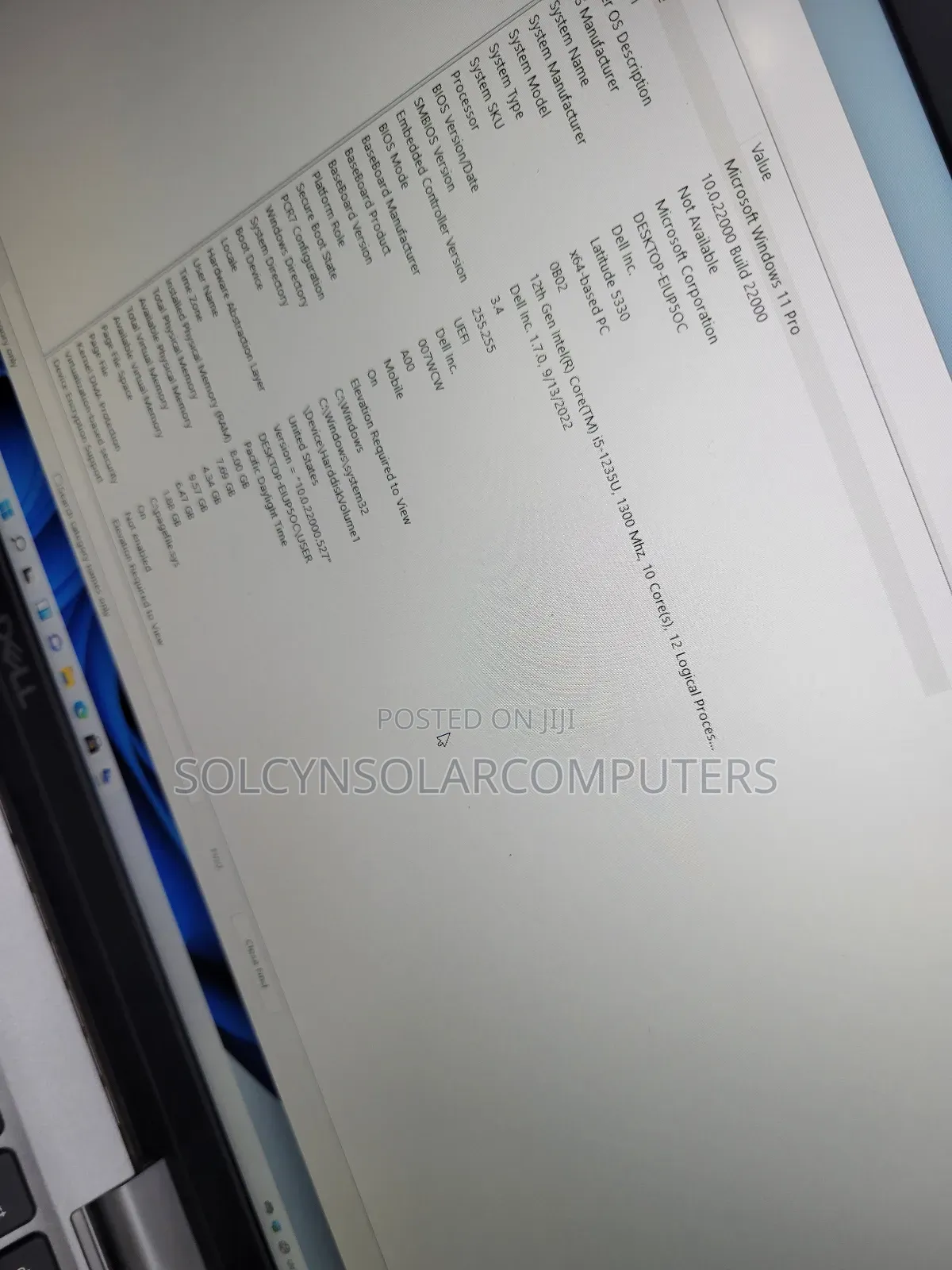 Laptop Dell Latitude 5330 8GB Intel Core I5 SSD 512GB