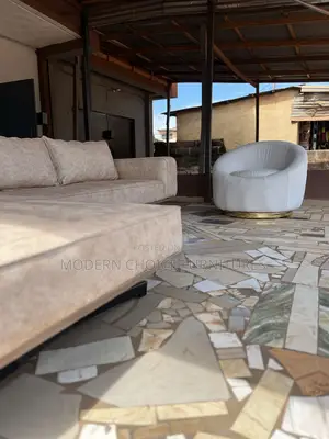 Set of Contemporary L-Shaped Sofa Up for Grab