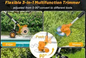 Cordless Grass Line Trimmer Edger With 2 Batteries And Ch
