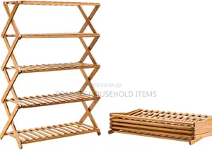 Foldable Bamboo Shoe Rack