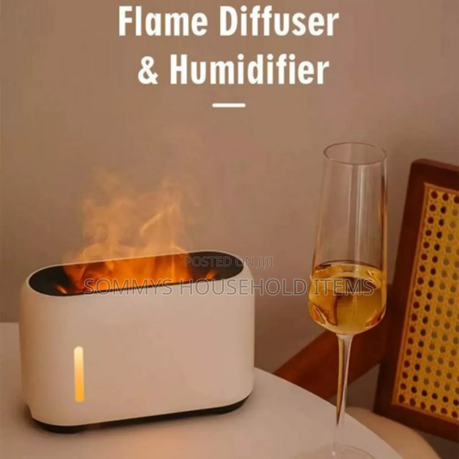Aroma Diffuser With Flame Humidifier