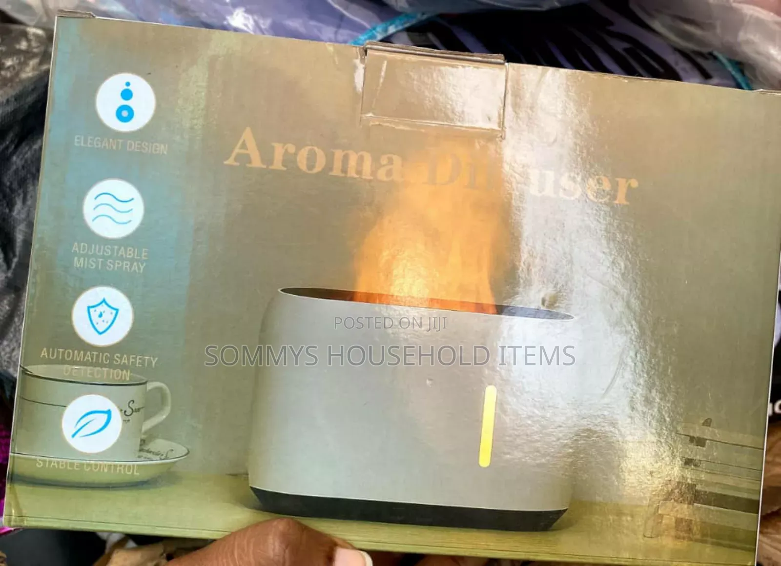 Aroma Diffuser With Flame Humidifier