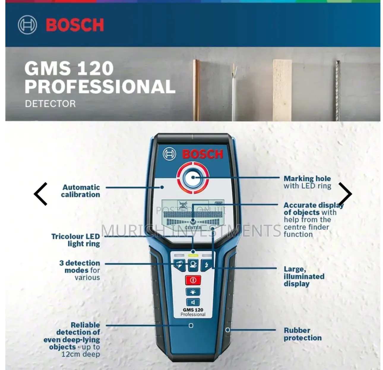Bosch GMS 120 Professional Multi-Detector Scanner