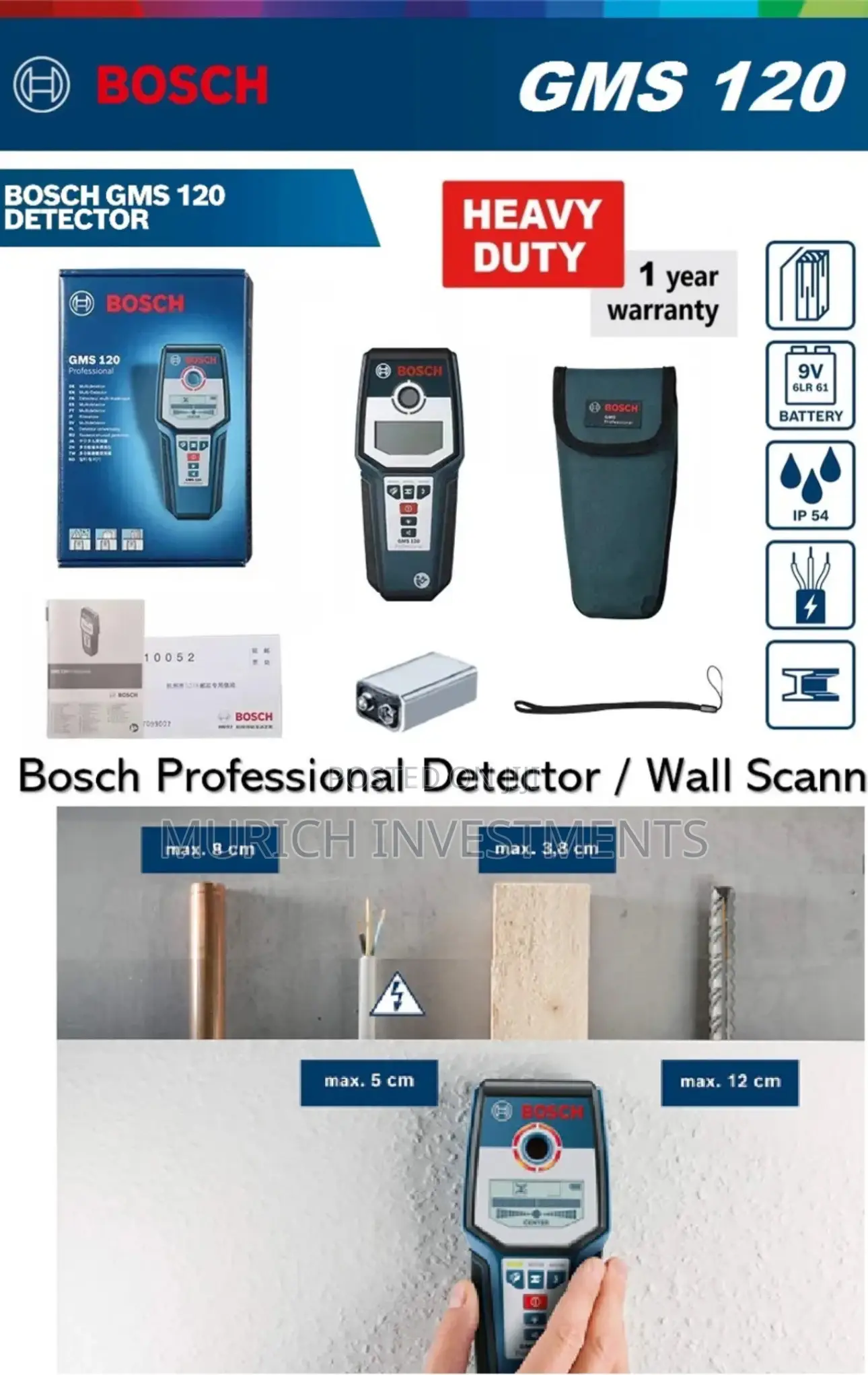 Bosch GMS 120 Professional Multi-Detector Scanner