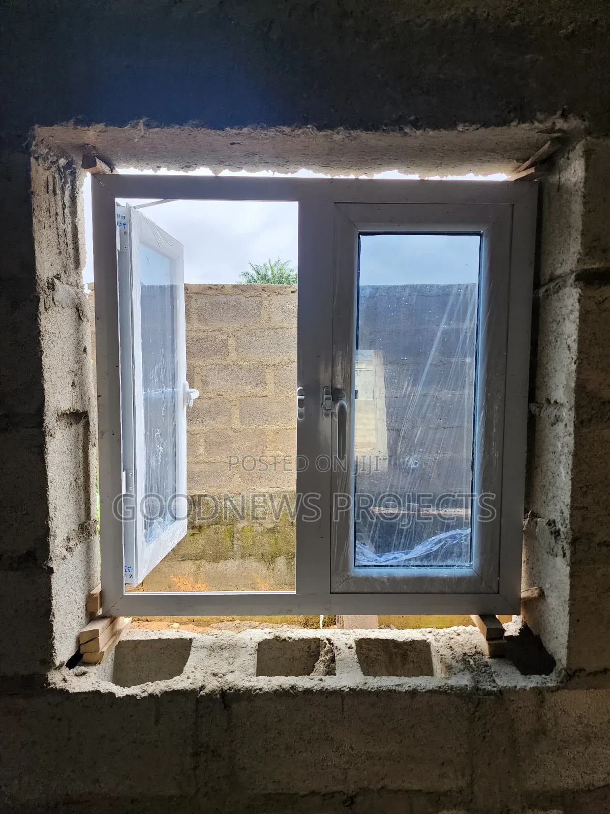 White Aluminium Casements Window