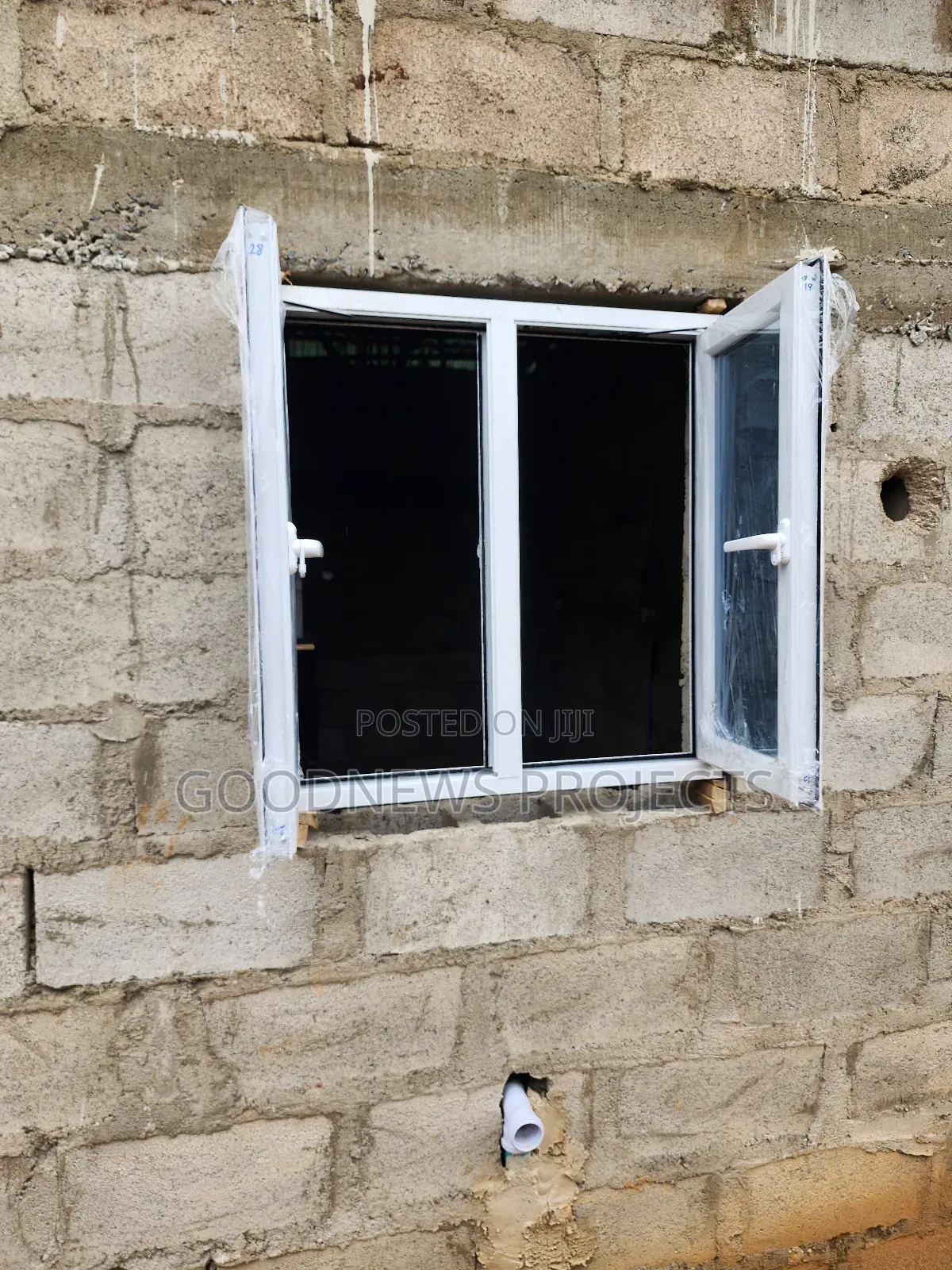 White Aluminium Casements Window