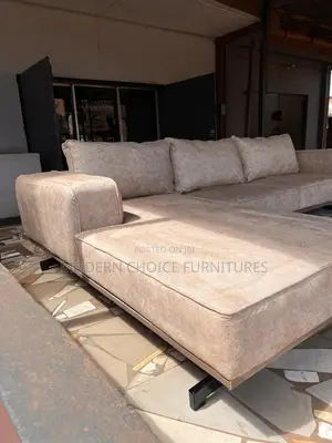 Set of Contemporary L-Shaped Sofa Up for Grab