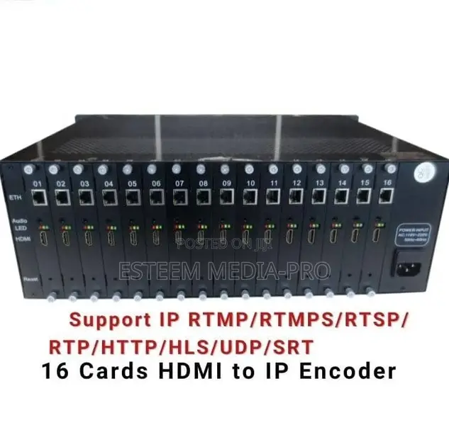 Otv-Hce16 H.265 H.264 Streaming Hd 16-Channel Iptv Encoder