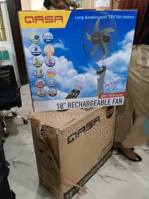 Energy Saving 18" Rechargeable Standing Fan