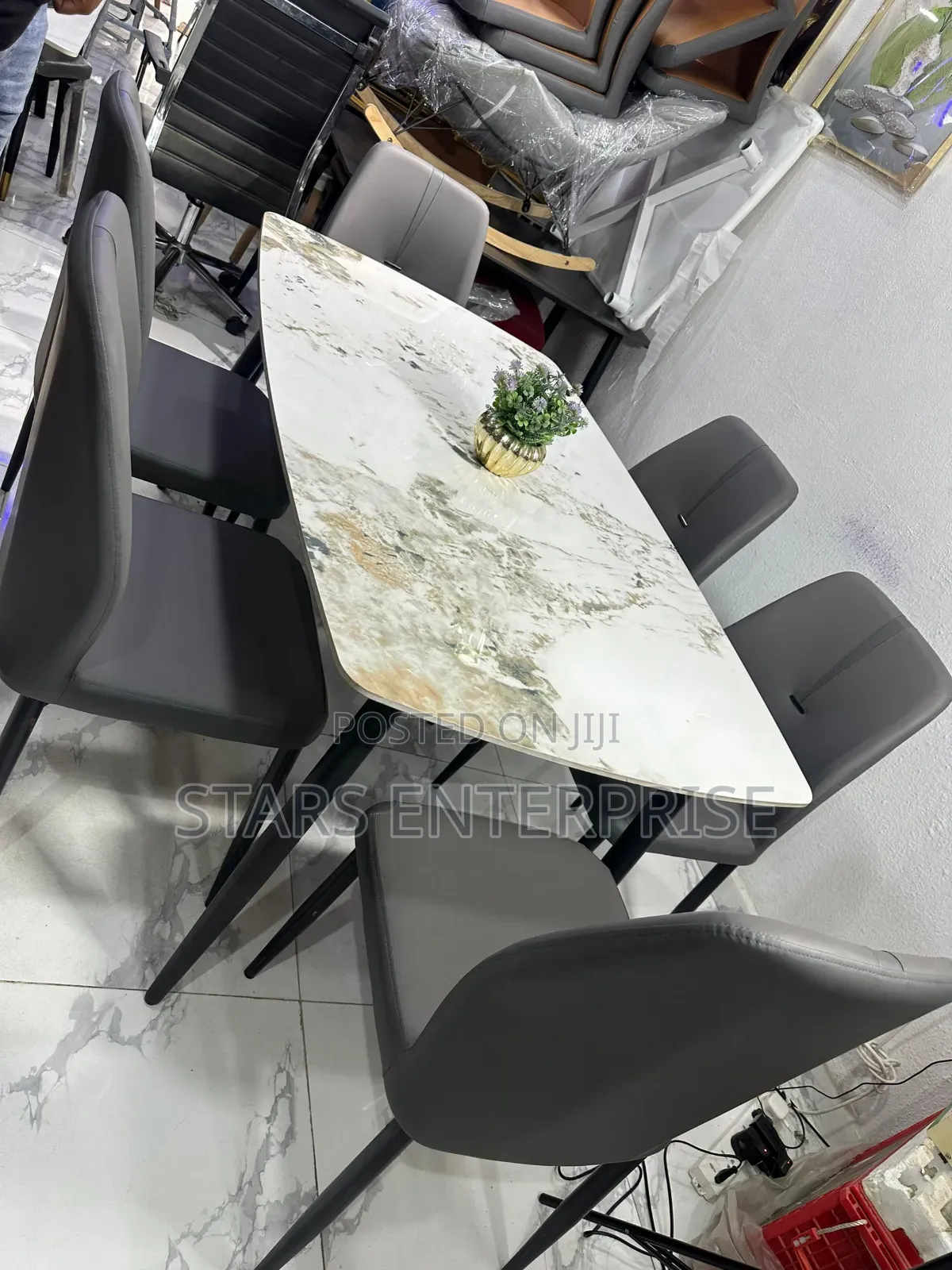 6 Seater Marble Oasis Dinning