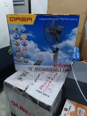 Modern 18" Rechargeable Standing Fan