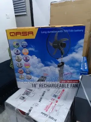 Top Choice 18" QASA Rechargeable Standing Fan