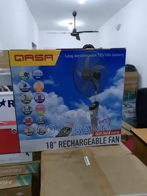 SMART QASA 18" Rechargeable Standing Fan QRF-7918CURVY