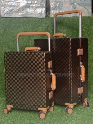 Set of 2 New Designer Wide Pole Travelling Luggage Boxes