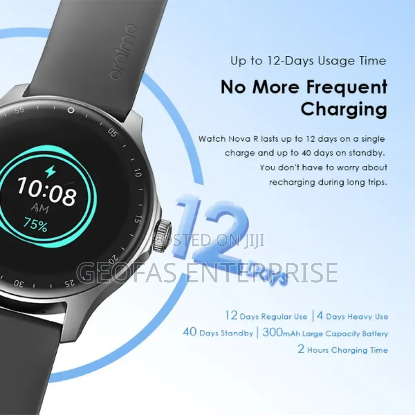 Oraimo Watch Nova R 1.39'' Panda Glass IP68 Smart Watch