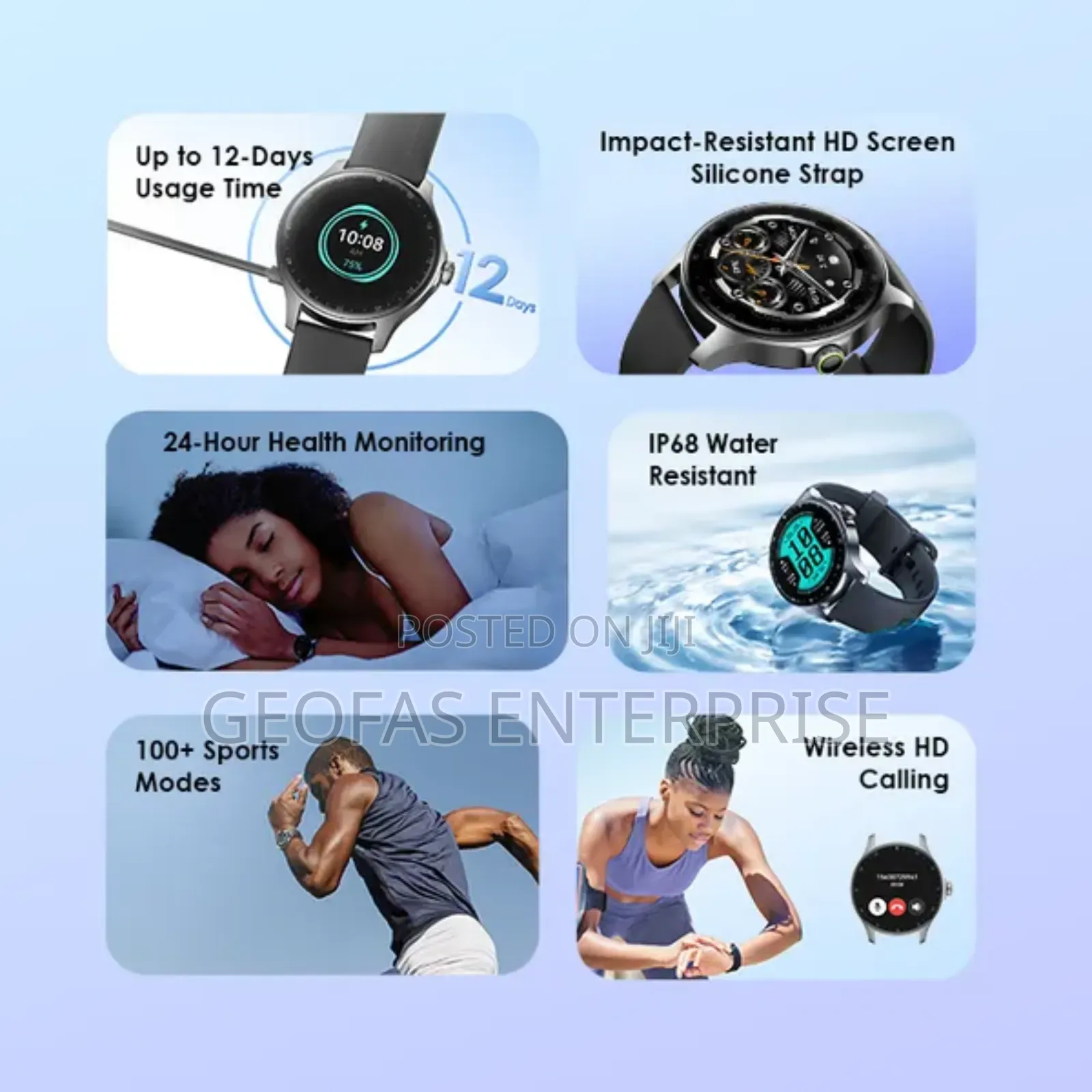 Oraimo Watch Nova R 1.39'' Panda Glass IP68 Smart Watch