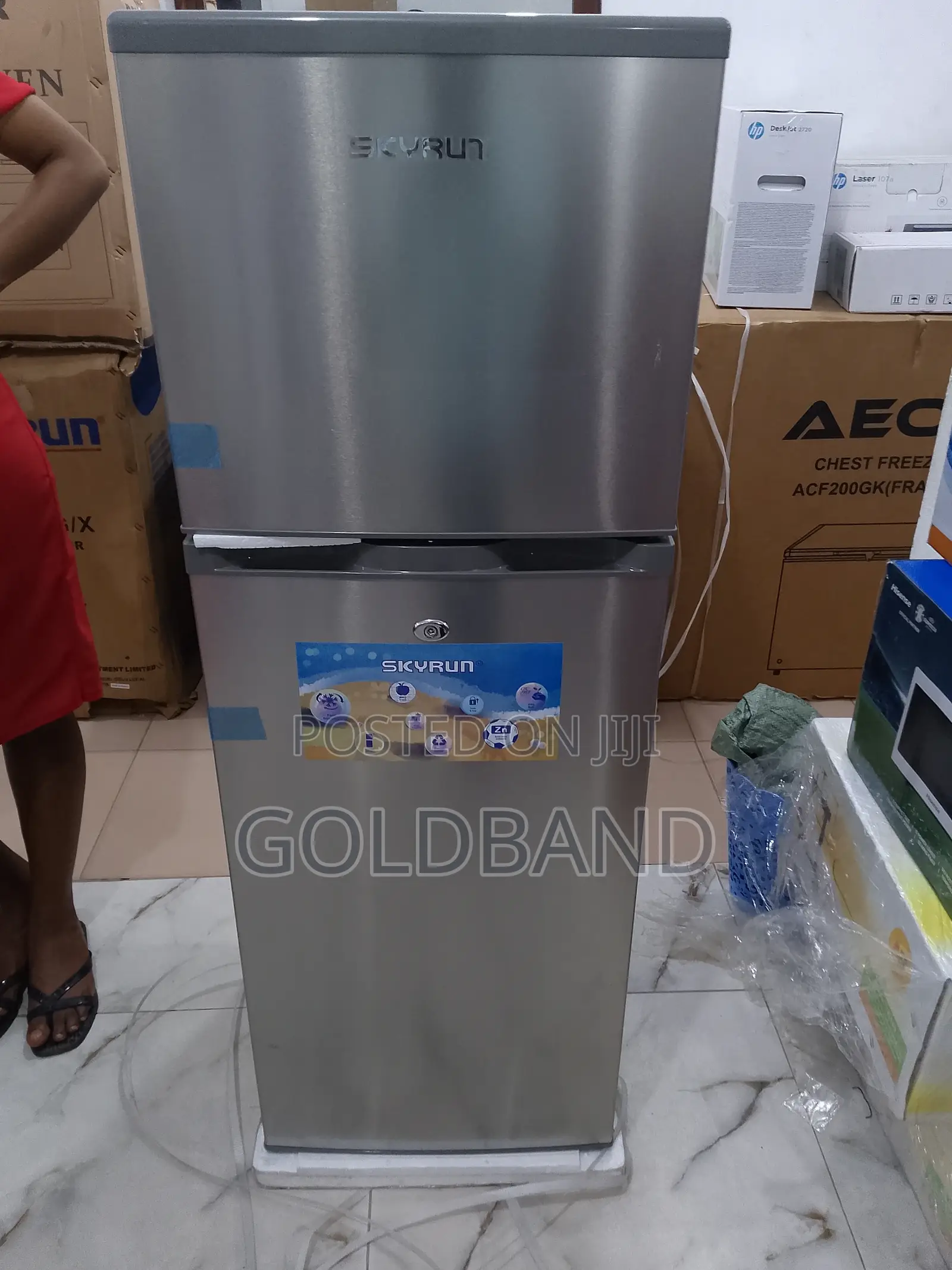 Skyrun Bcd138k- Double Door Power Cooling Refrigerator