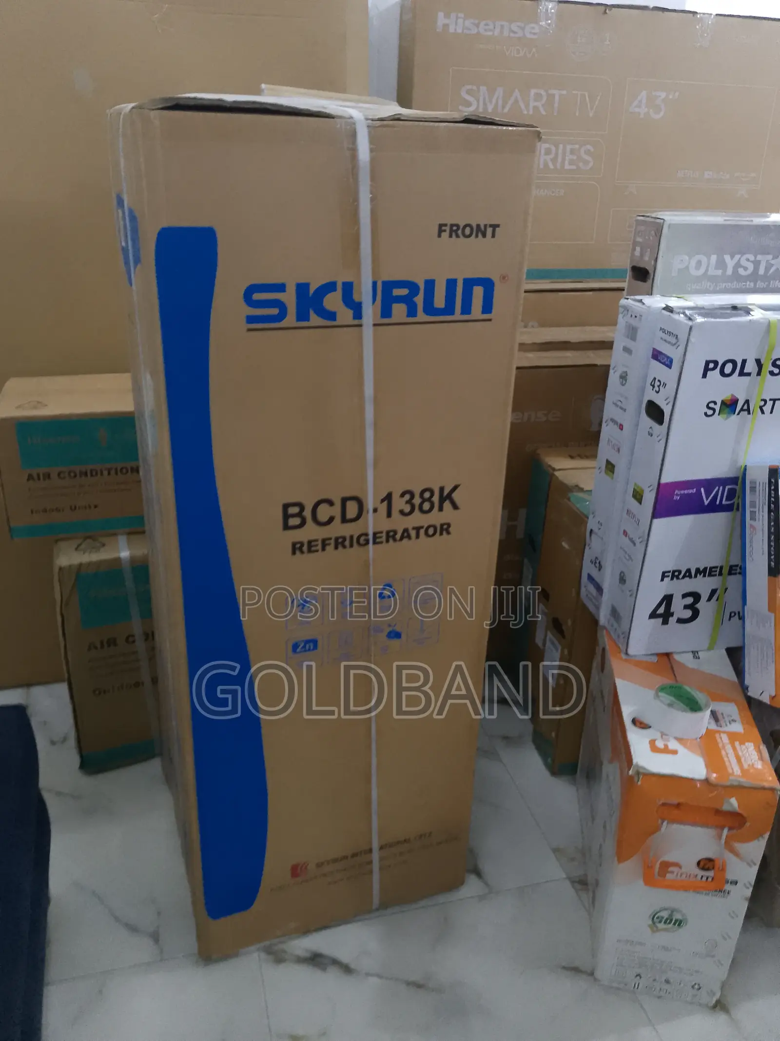 Skyrun Bcd138k- Double Door Power Cooling Refrigerator