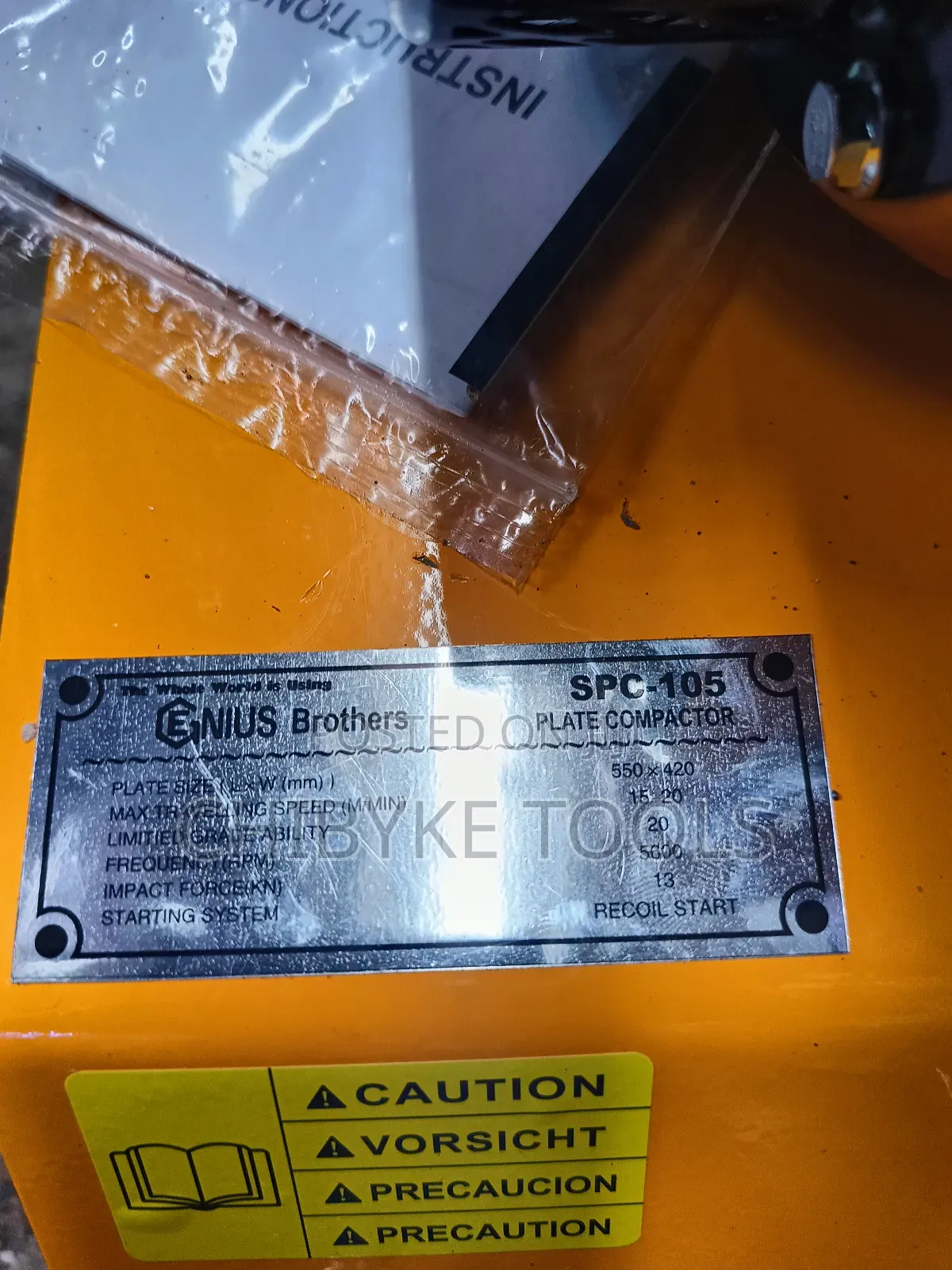 Plate Compactor Machine C105