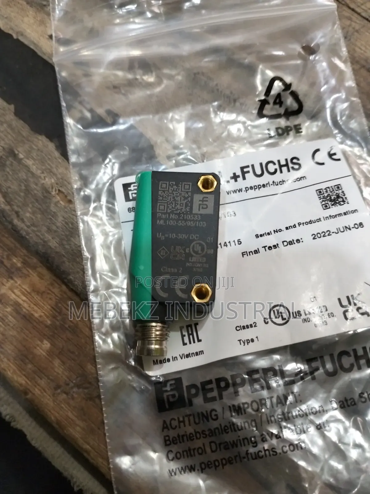 Pepperlfuchs Photoelectric Sensor Ml100-55/95/103