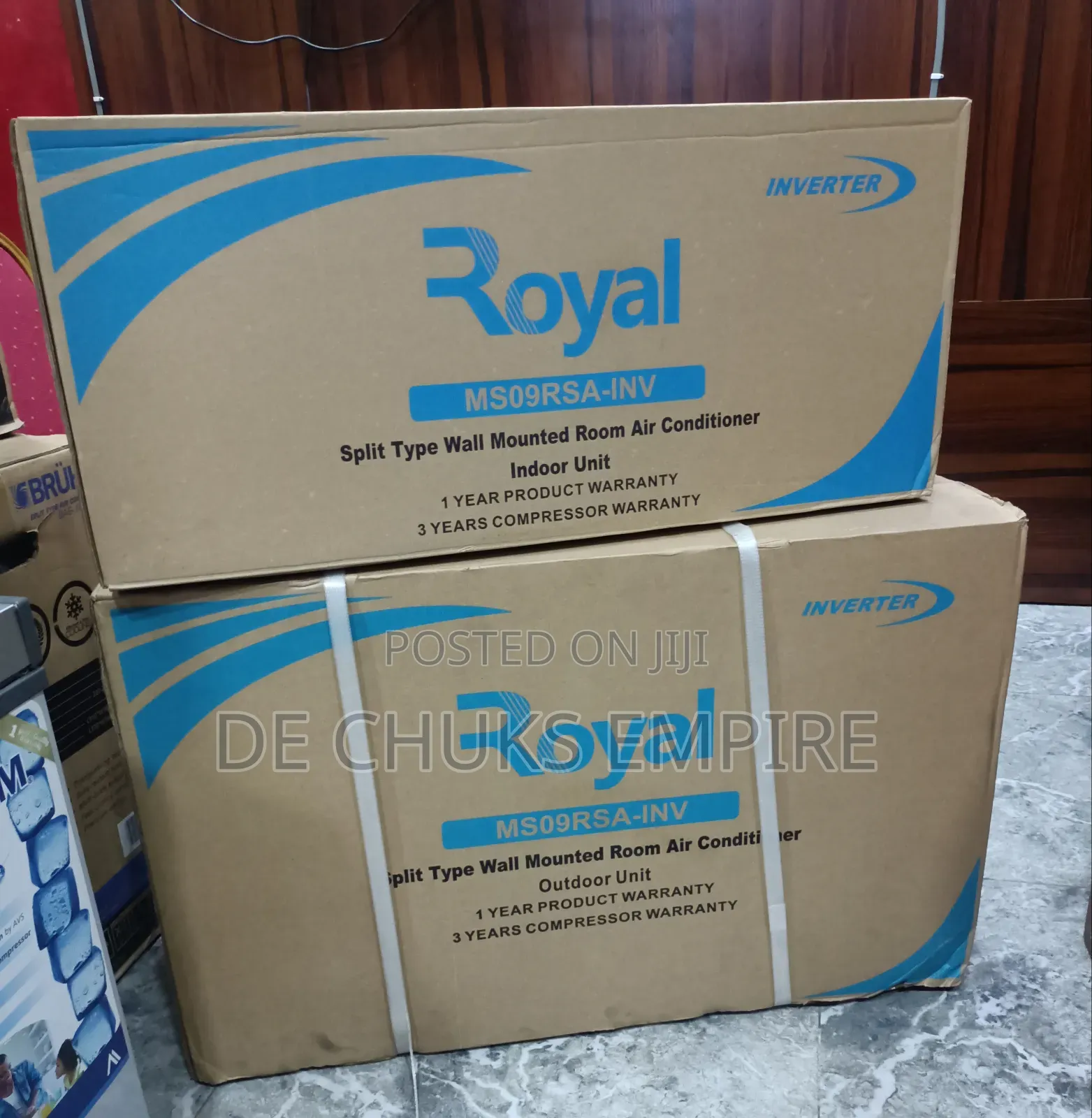 Brand> Royal 1hp Inverter Split Unit Air Conditioner -Copper