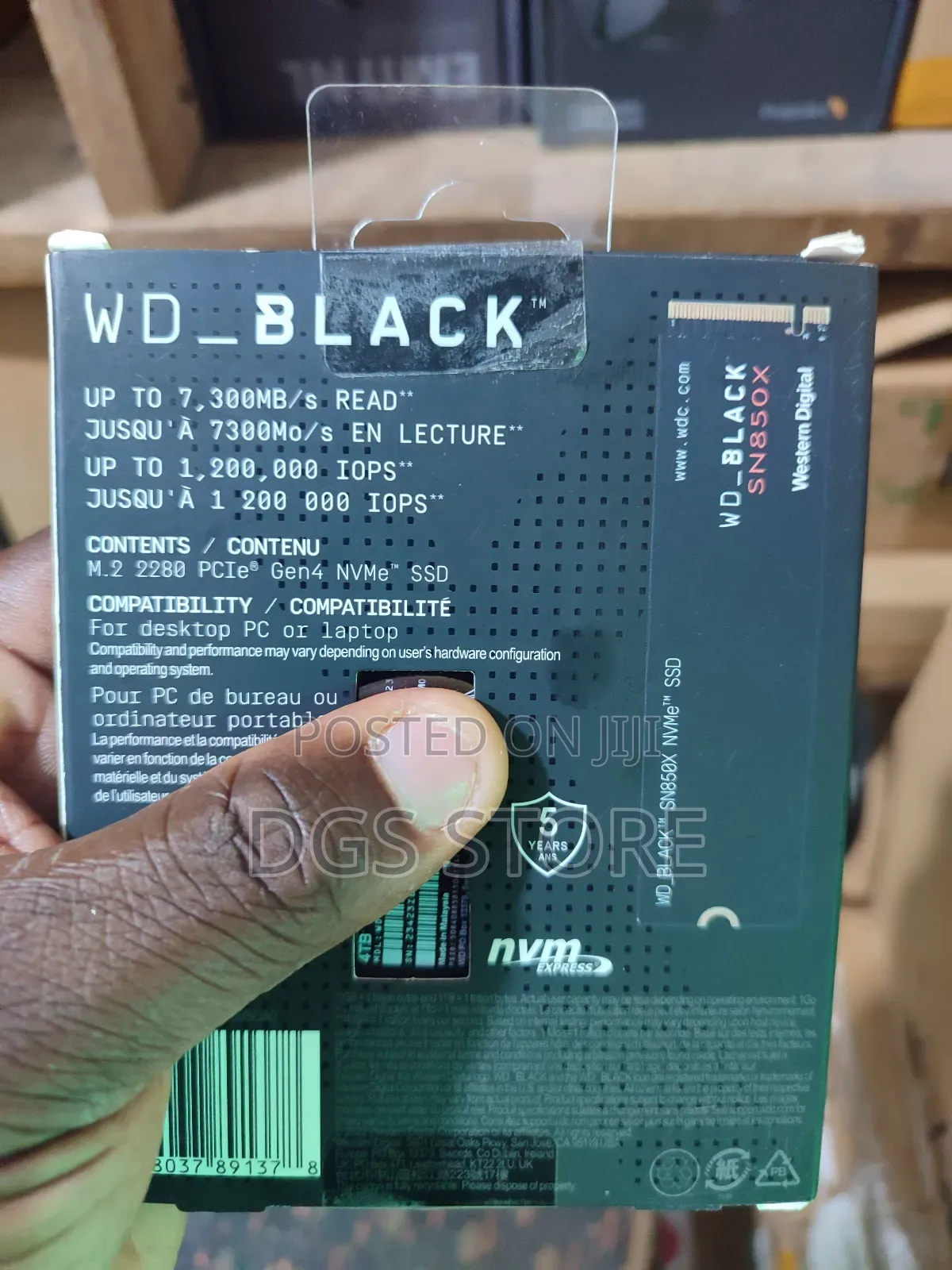 Wd Black Sn850x Nvme SSD Internal Gaming 4tb