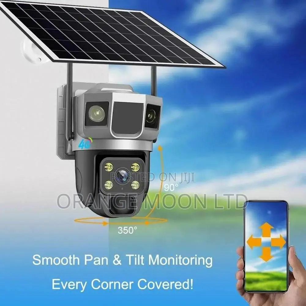New V380 Aov Solar Powered Security Camera