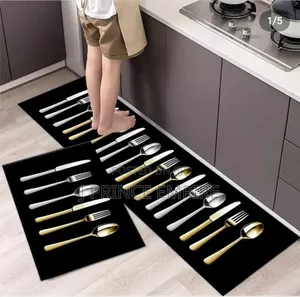 2 in 1 Kitchen Runner Washable Non-Slip Kitchen Mat Water
