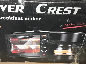 3-in-1 Silver Crest Breakfast Maker,Coffee,Toast and Grill