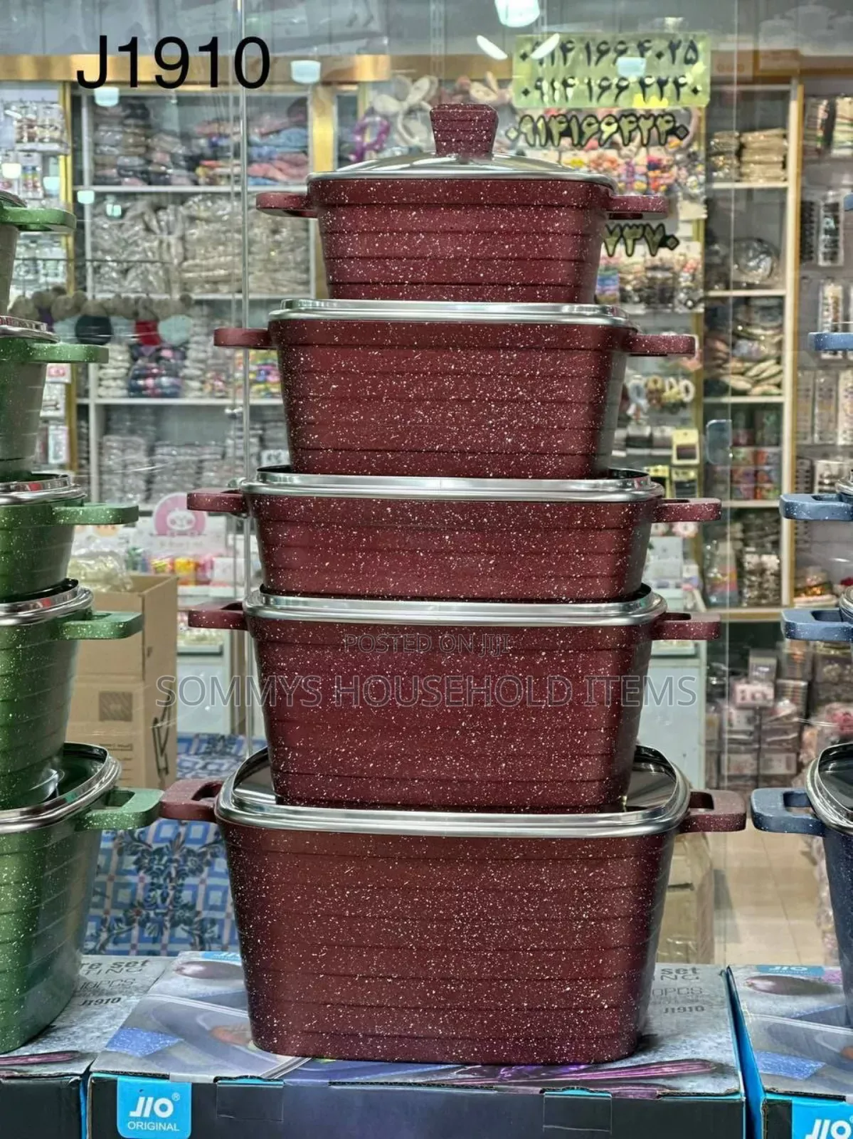 5set Jio Granite Cookware Pot Set