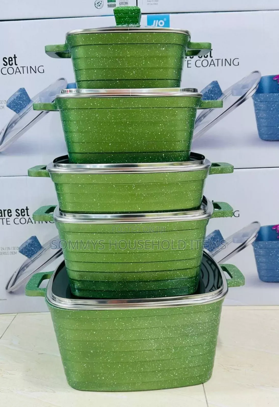 5set Jio Granite Cookware Pot Set