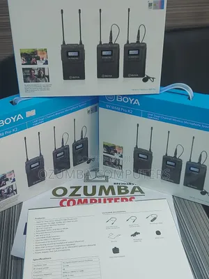 Boya by-Wm8 Pro- Uhf Dual-Channel Wireless Microphone