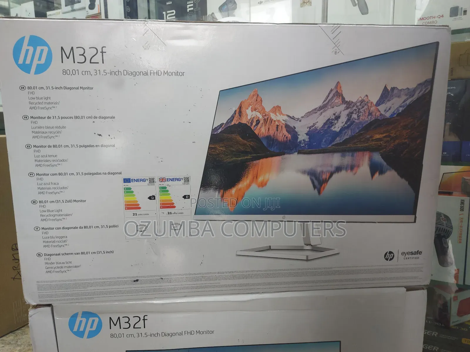 HP M32f Diagonal FHD Monitor