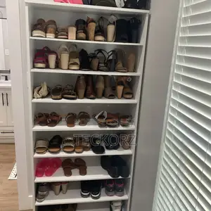 7 Tiers White Shoe Rack