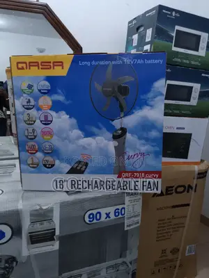 Qasa 18inches Rechargeable Standing Fan With Remote Control