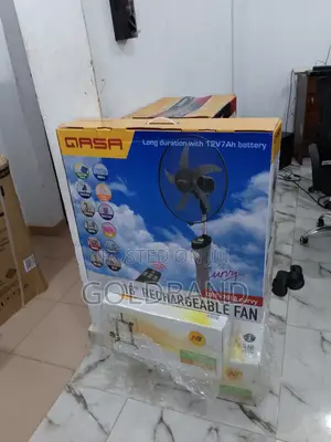 Long Duration Qasa 18inches Rechargeable Standing Fan