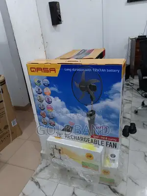 Noiseless Qasa 18inches Rechargeable Standing Fan