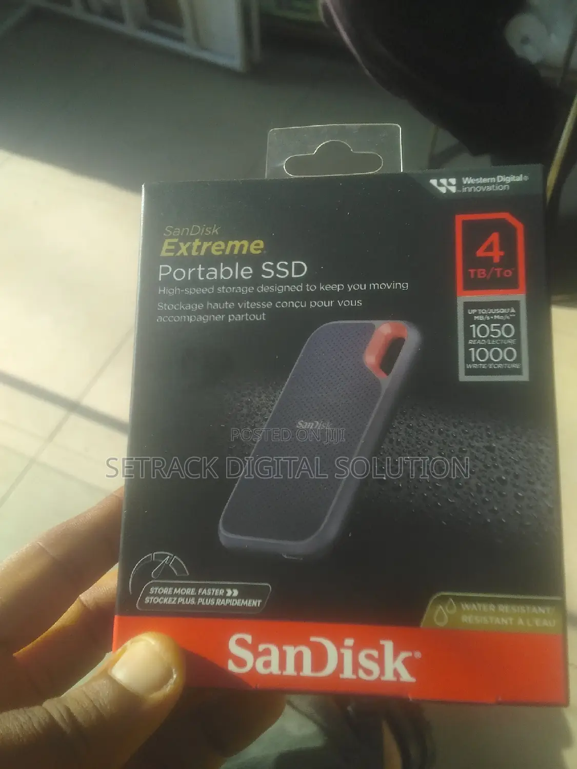 Sandisk 4tb Extreme Portable SSD - Up to 1050mb/S