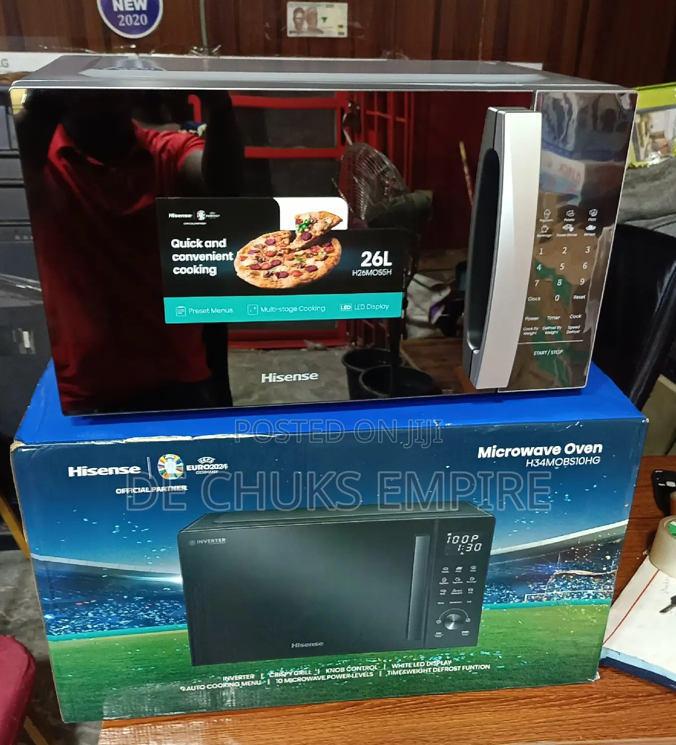Brand>> Hisense (26 Liters) Digital Microwave Oven - Silver<