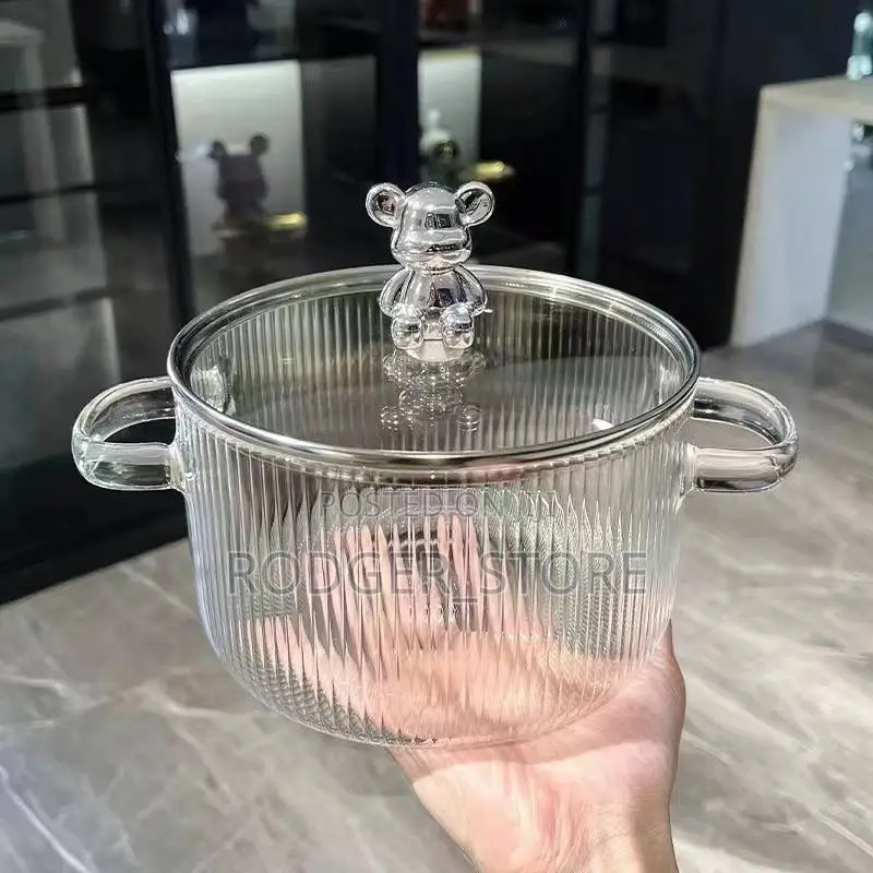 Transparent Glass Pot