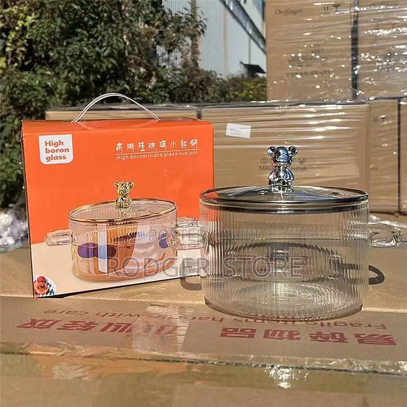 Transparent Glass Pot
